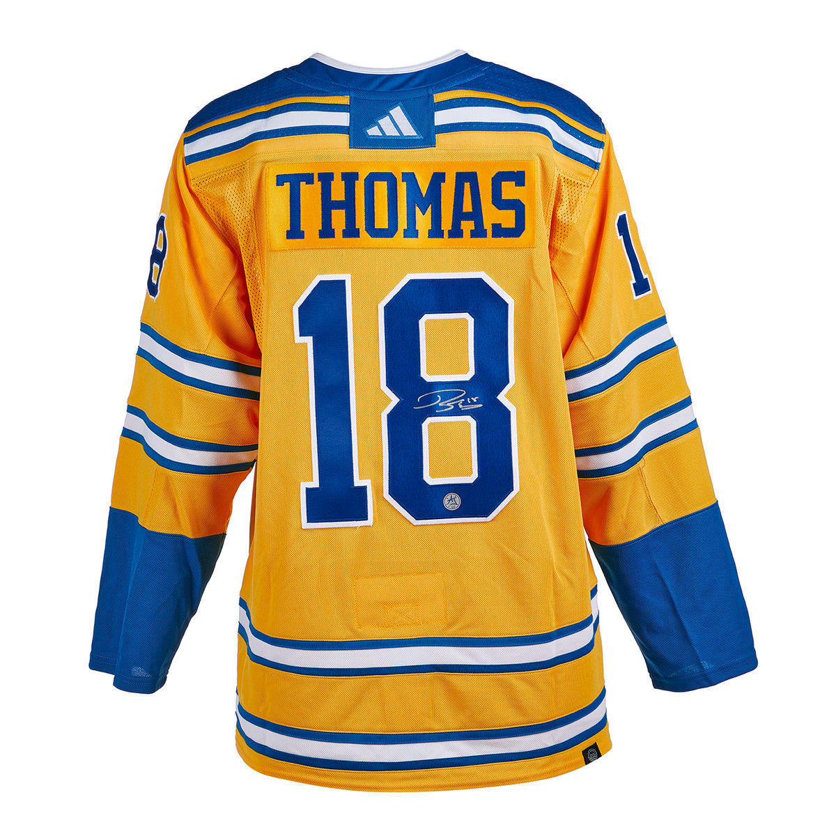 Robert Thomas Signed St Louis Blues Retro Third Adidas Jersey