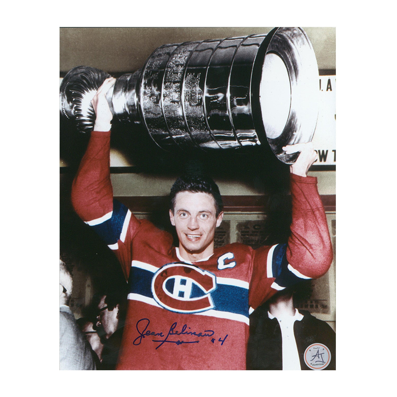 AJ Sports | Jean Beliveau Autographed Montreal Canadiens Stanley Cup 8x10 Photo