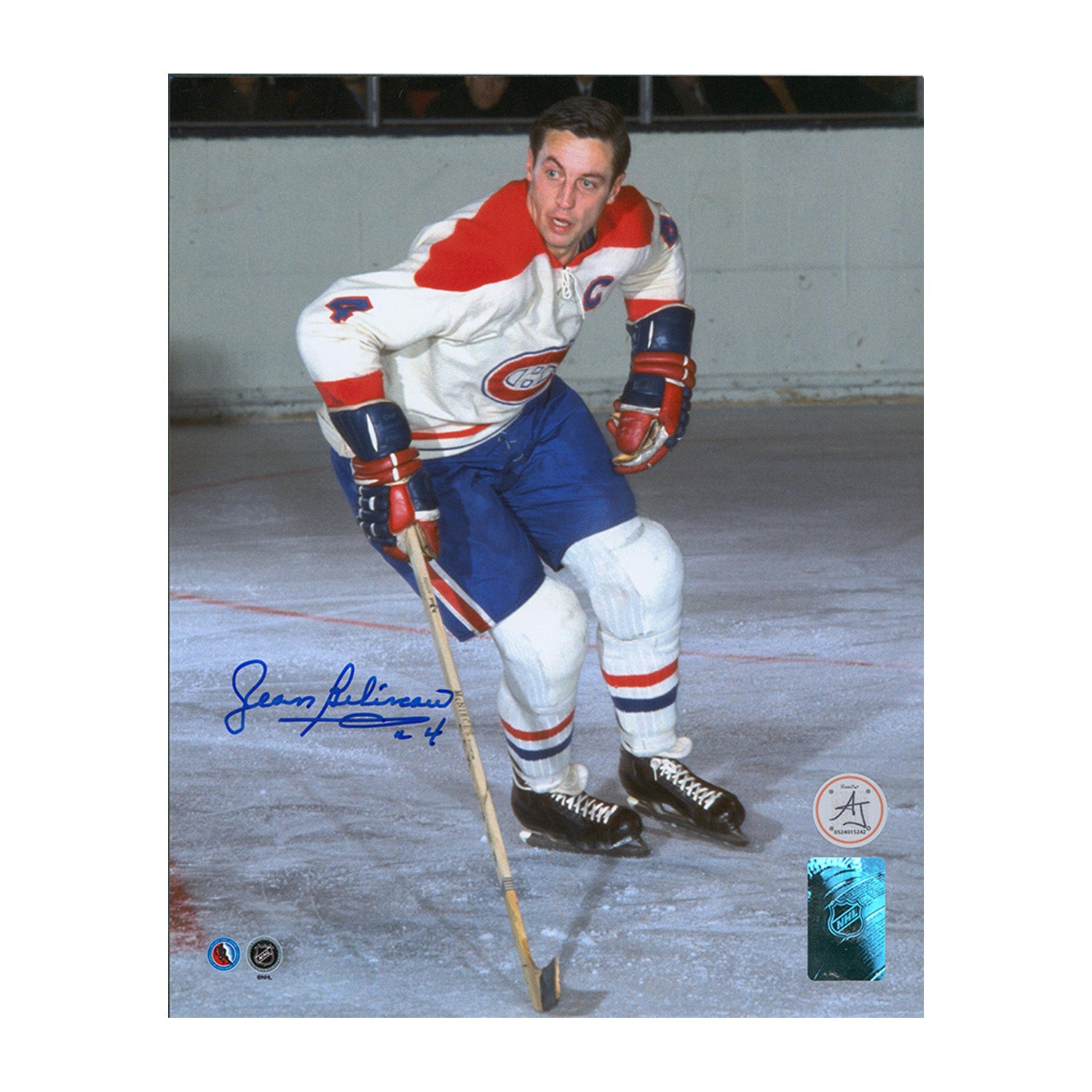 AJ Sports | Jean Beliveau Signed Montreal Canadiens Original Six 8x10 Photo