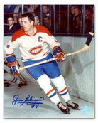 AJ Sports | Jean Beliveau Signed Montreal Canadiens Skating By Boards 8x10 Photo