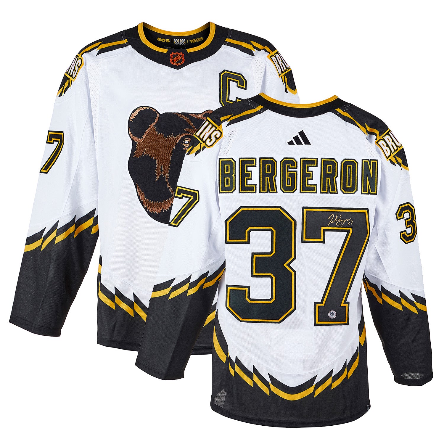 Patrice Bergeron Boston Bruins Adidas Pro Autographed Jersey - NHL Auctions