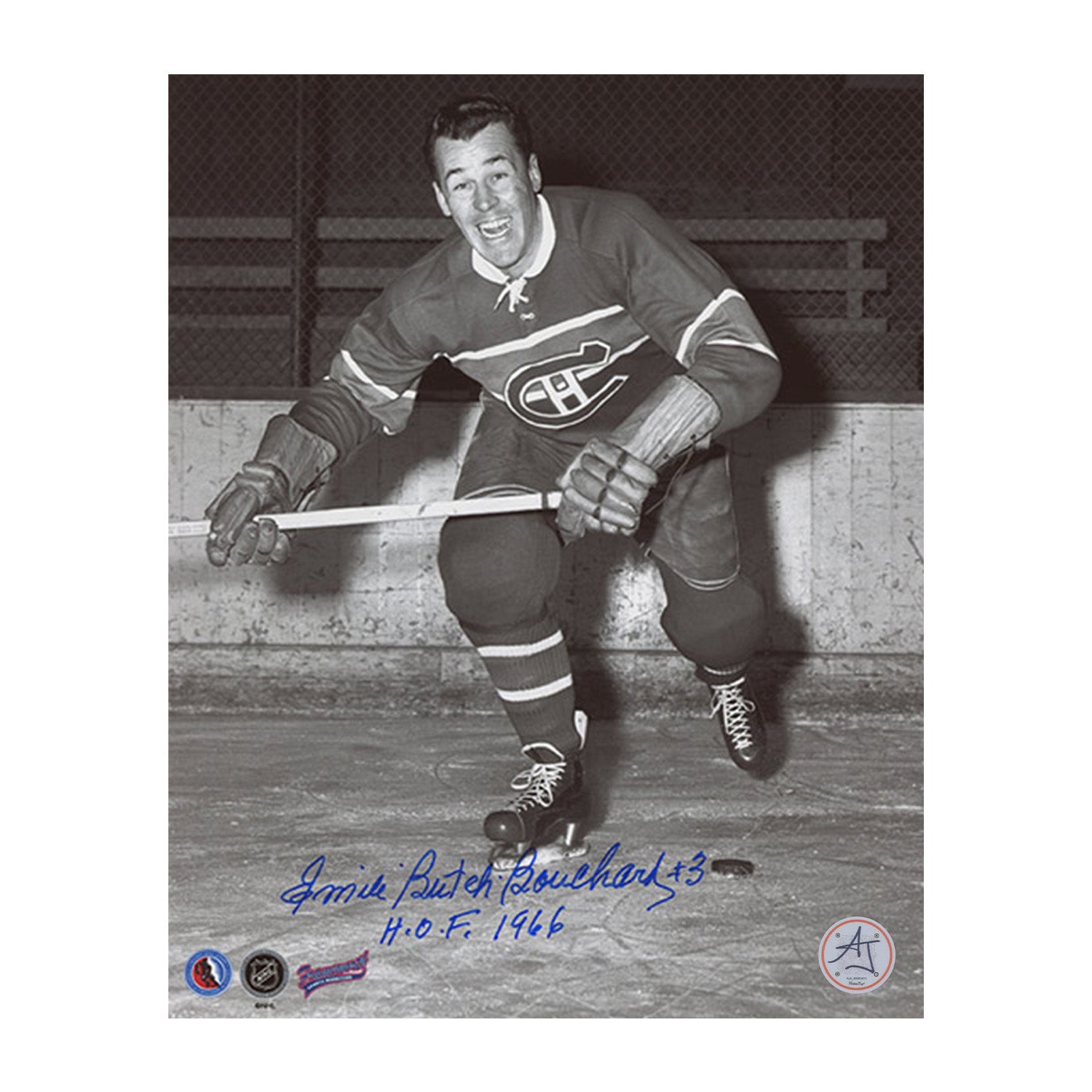 AJ Sports | Butch Bouchard Signed Montreal Canadiens 8x10 Photo