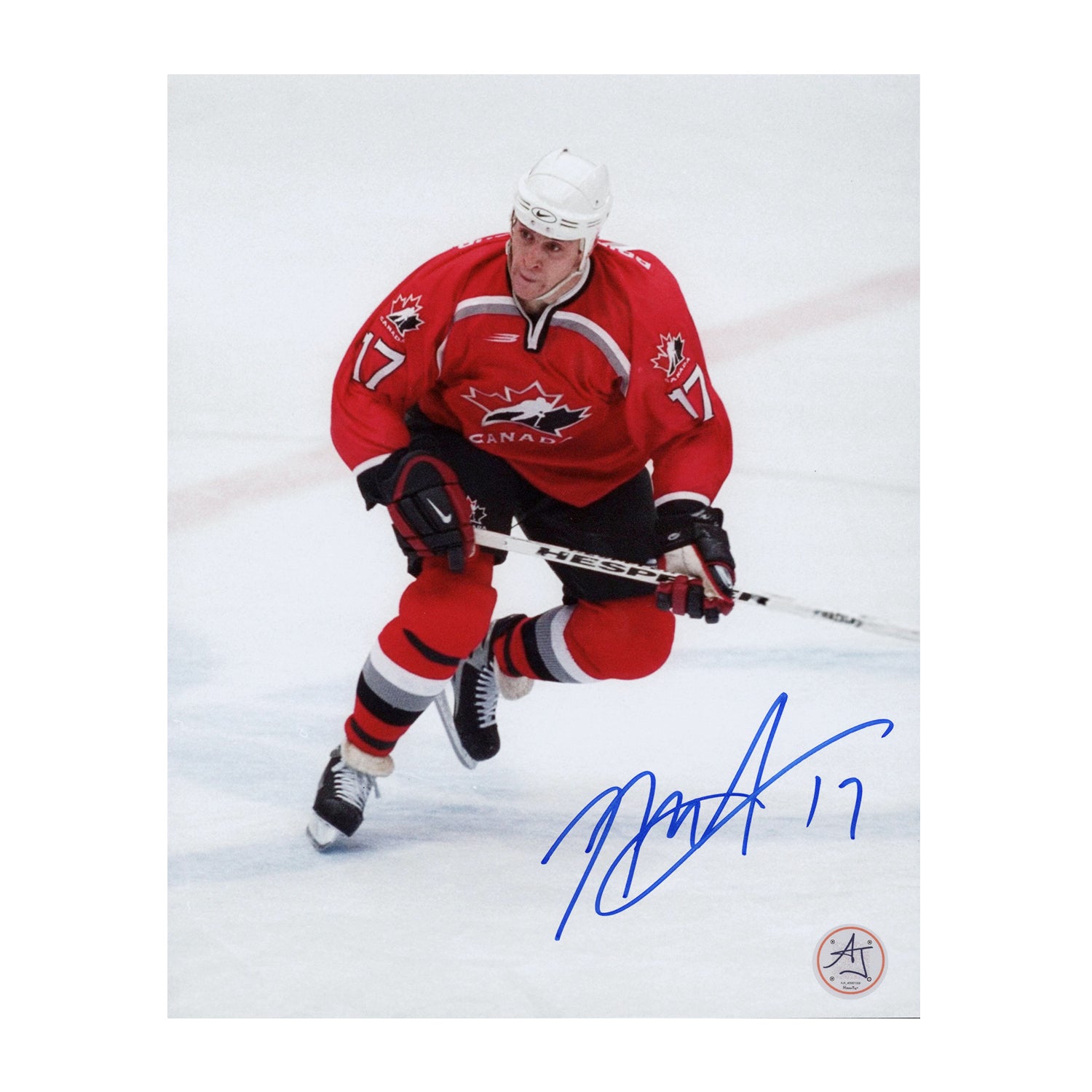 AJ Sports | Rod Brind'Amour Signed Team Canada 1998 Olympic Hockey 8x10 Photo