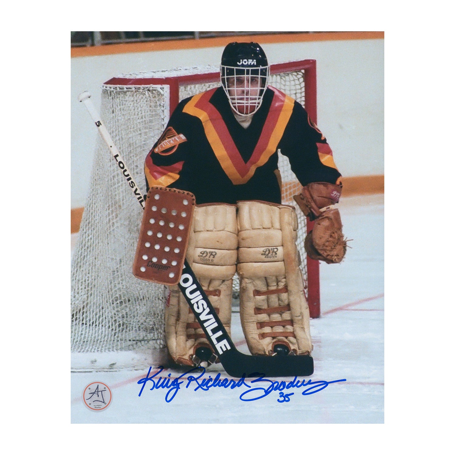 AJ Sports | Richard Brodeur Autographed Vancouver Canucks Goalie 8x10 Photo