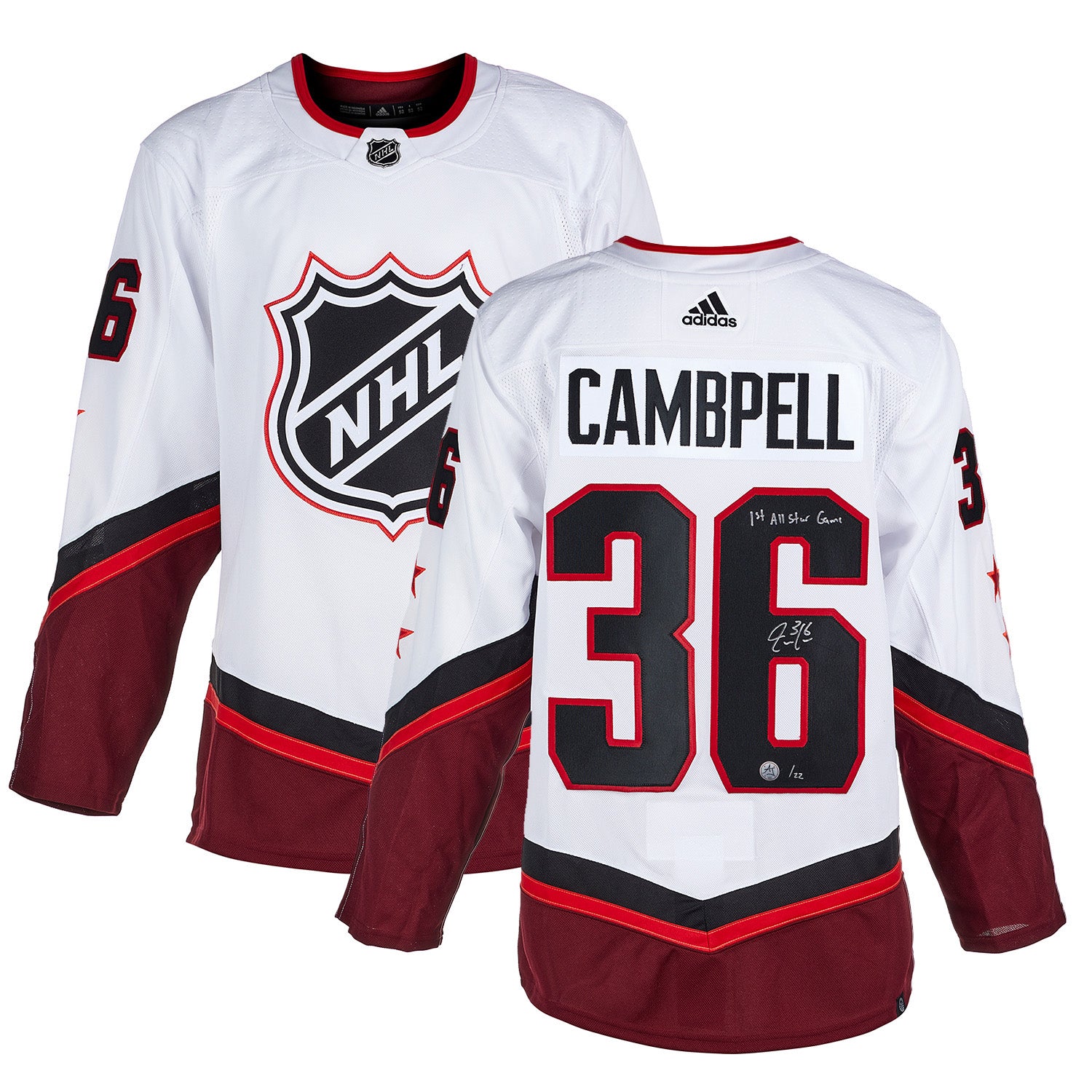 Jack Campbell 2022 NHL All-Star Adidas Pro Autographed Jersey - NHL Auctions