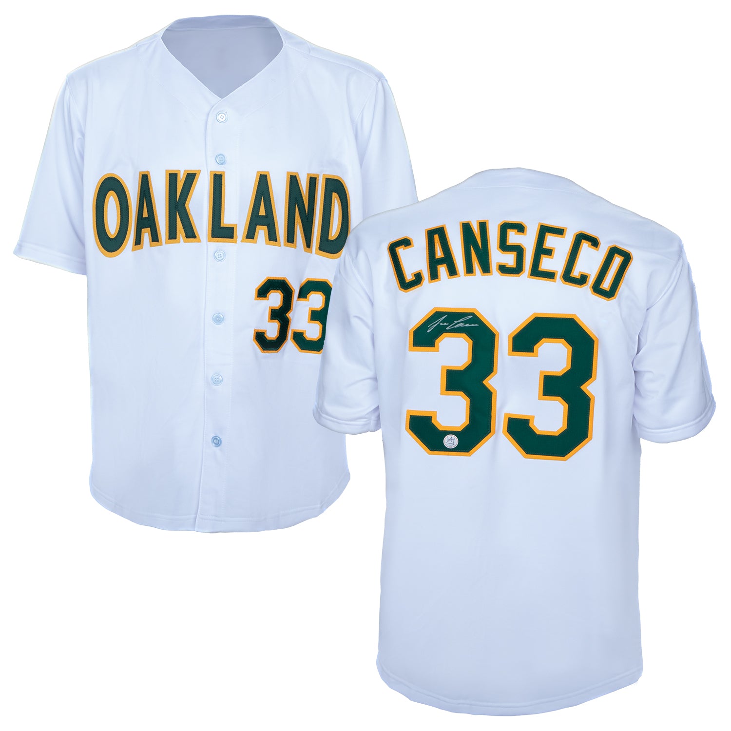 JOSE popular CANSECO AUTOGRAPHED CUSTOM OAKLAND A'S WHITE JERSEY