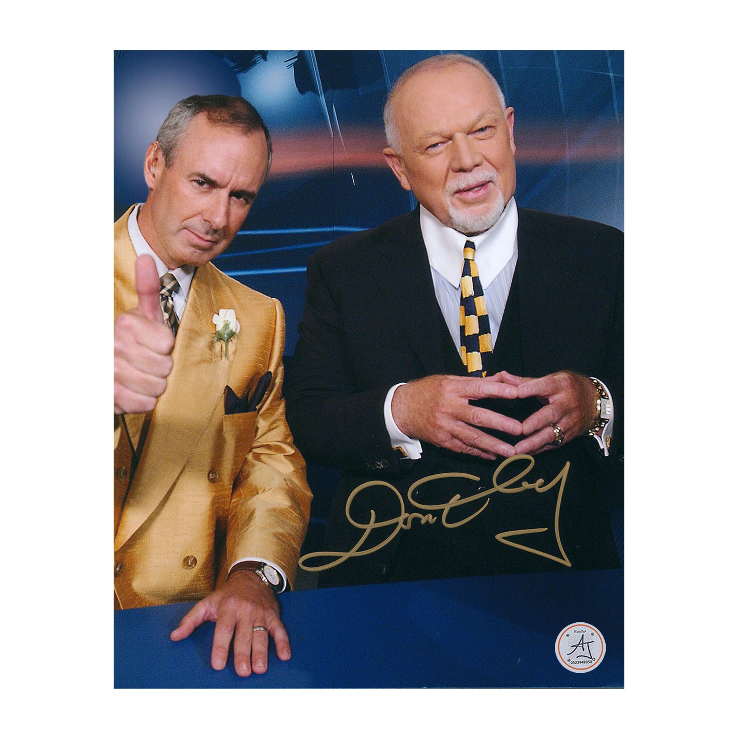 AJ Sports | Don Cherry Coach's Corner Autographed Ron McLean Jacket Switch 8x10 Photo