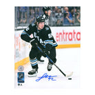 AJ Sports | Logan Cooley Autographed Utah Hockey Club Stickhandling 8x10 Photo