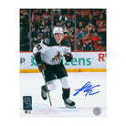 AJ Sports | Logan Cooley Signed Arizona Coyotes 1st Game 8x10 Photo