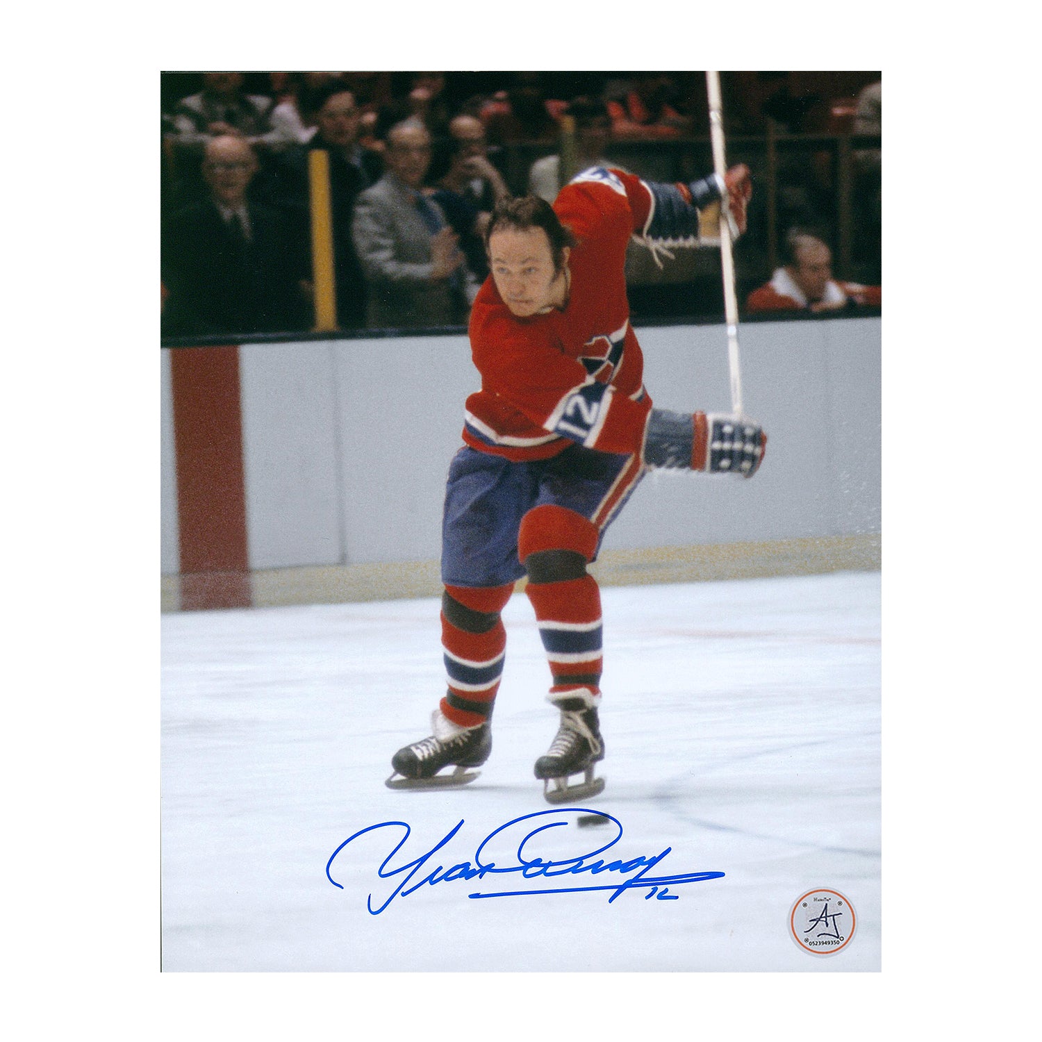 AJ Sports | Yvan Cournoyer Autographed Montreal Canadiens Slapshot 8x10 Photo