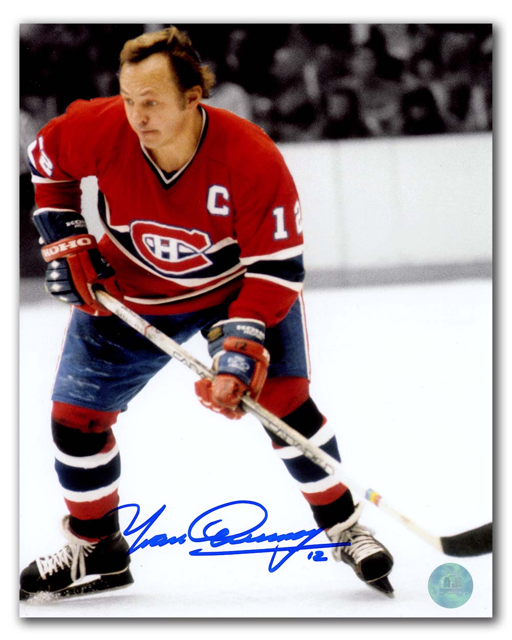 AJ Sports | Yvan Cournoyer Signed Montreal Canadiens Color Isolation 8x10 Photo