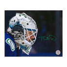 AJ Sports | Thatcher Demko Autographed Vancouver Canucks Skull Mask 8x10 Photo