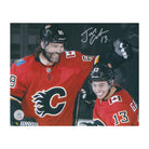 AJ Sports | Johnny Gaudreau Signed Calgary Flames Jagr Last Point 8x10 Photo