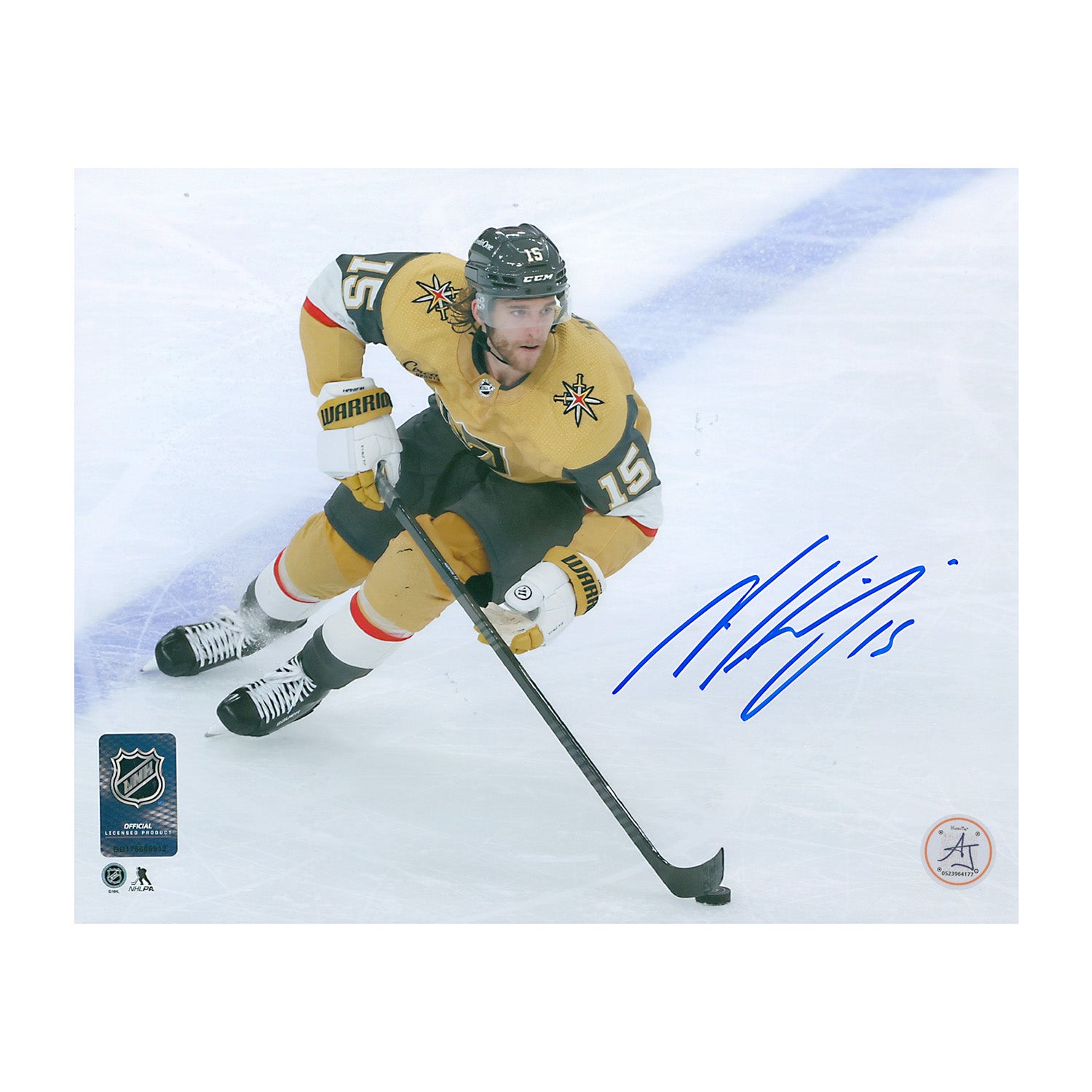 AJ Sports | Noah Hanifin Autographed Vegas Golden Knights Showcase 8x10 Photo