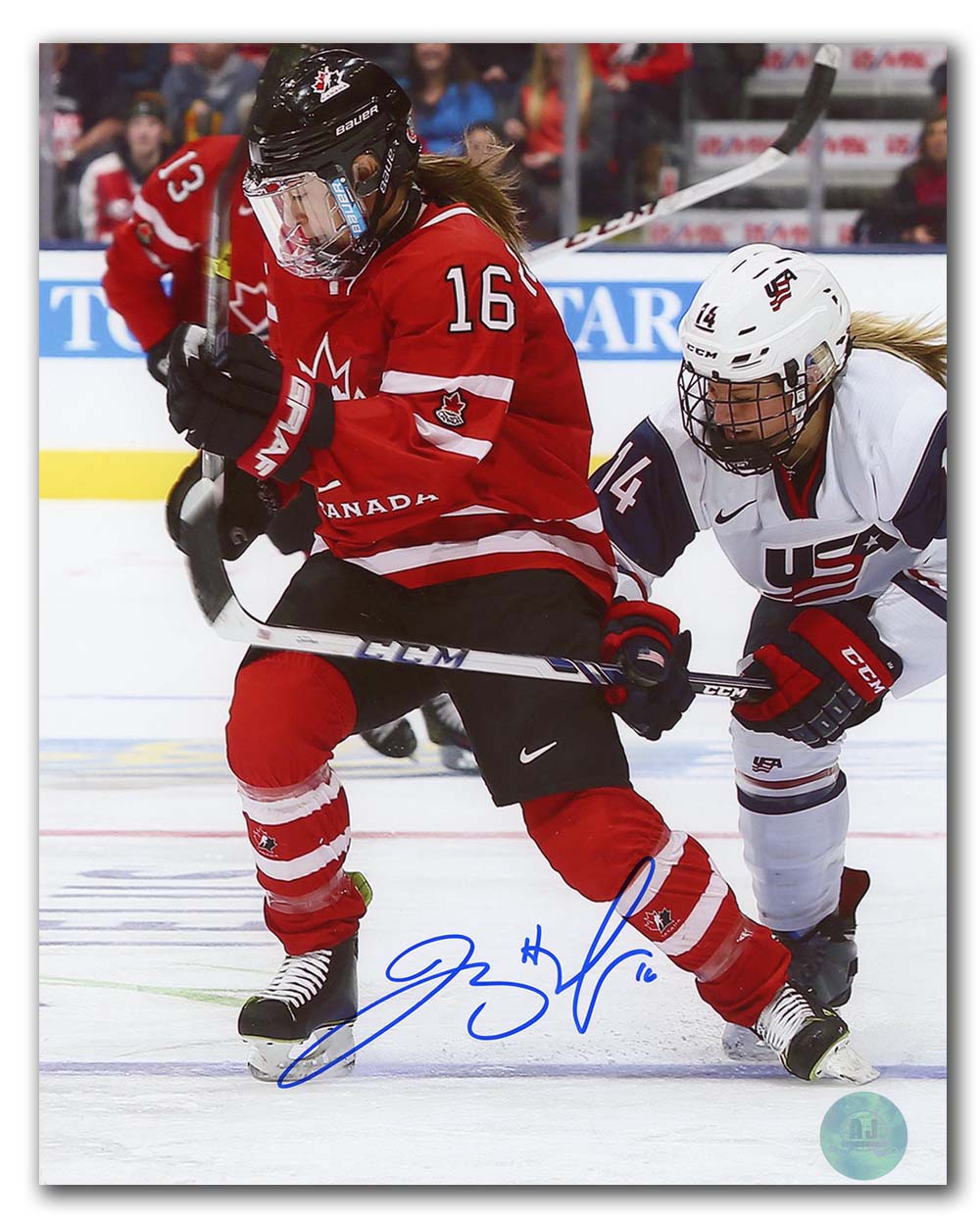 AJ Sports | Jayna Hefford Autographed Team Canada 8x10 Photo