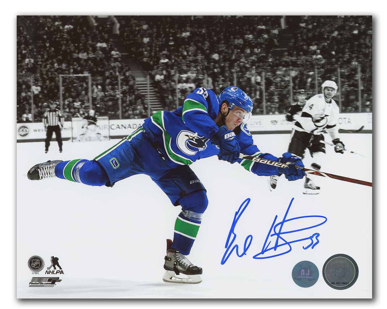 AJ Sports | Bo Horvat Autographed Vancouver Canucks 8x10 Photo