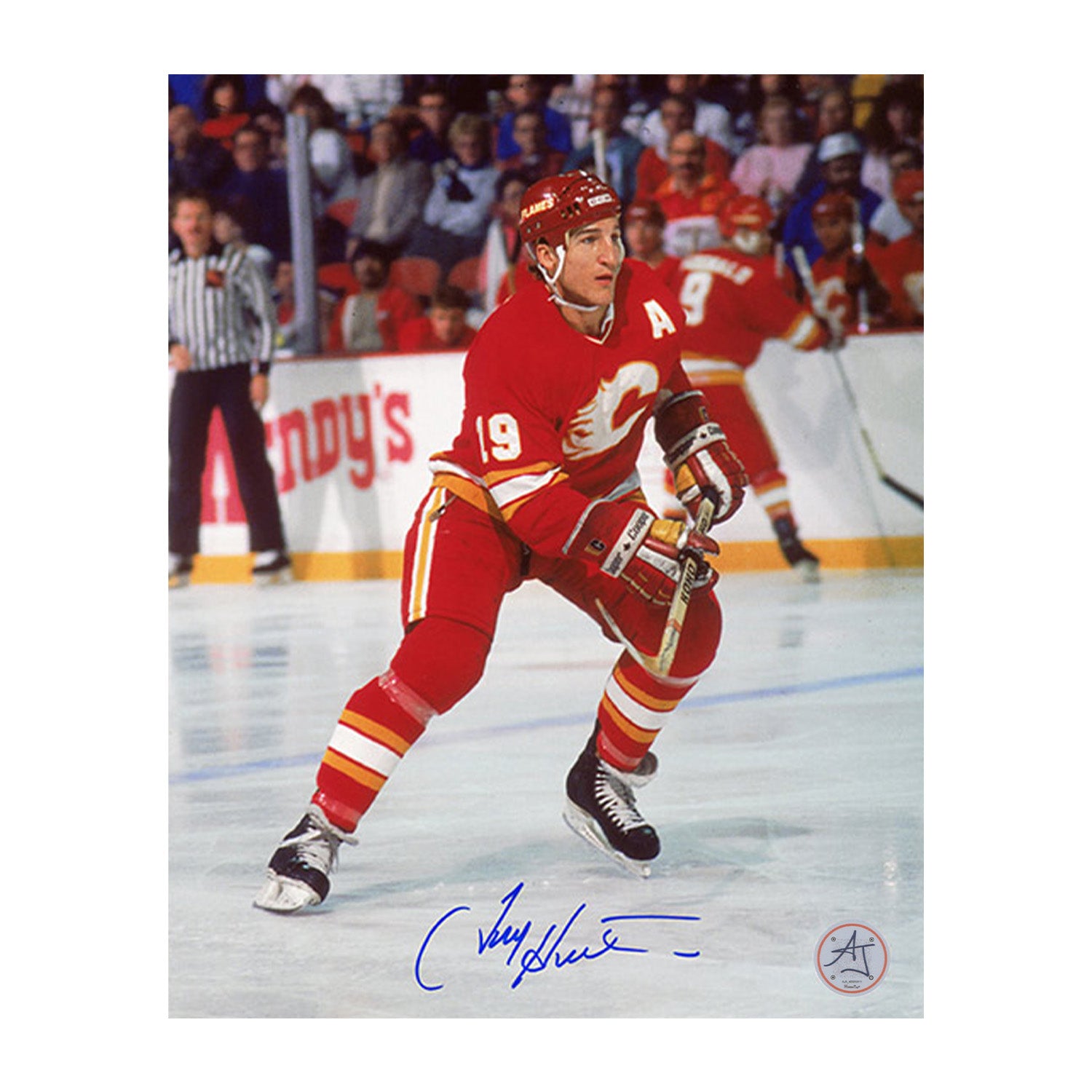 AJ Sports | Tim Hunter Autographed Calgary Flames 8x10 Photo