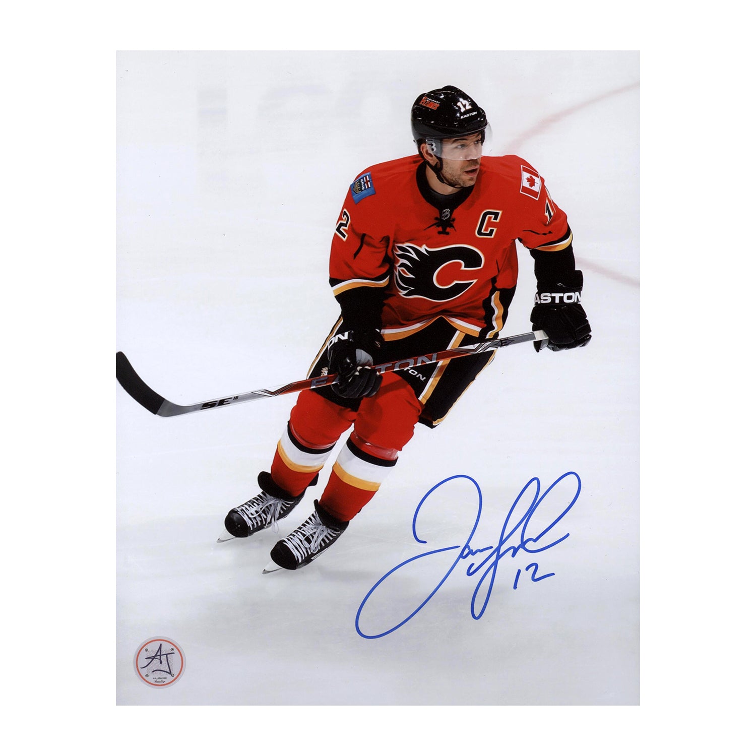 AJ Sports | Jarome Iginla Signed Calgary Flames On Ice 8x10 Photo