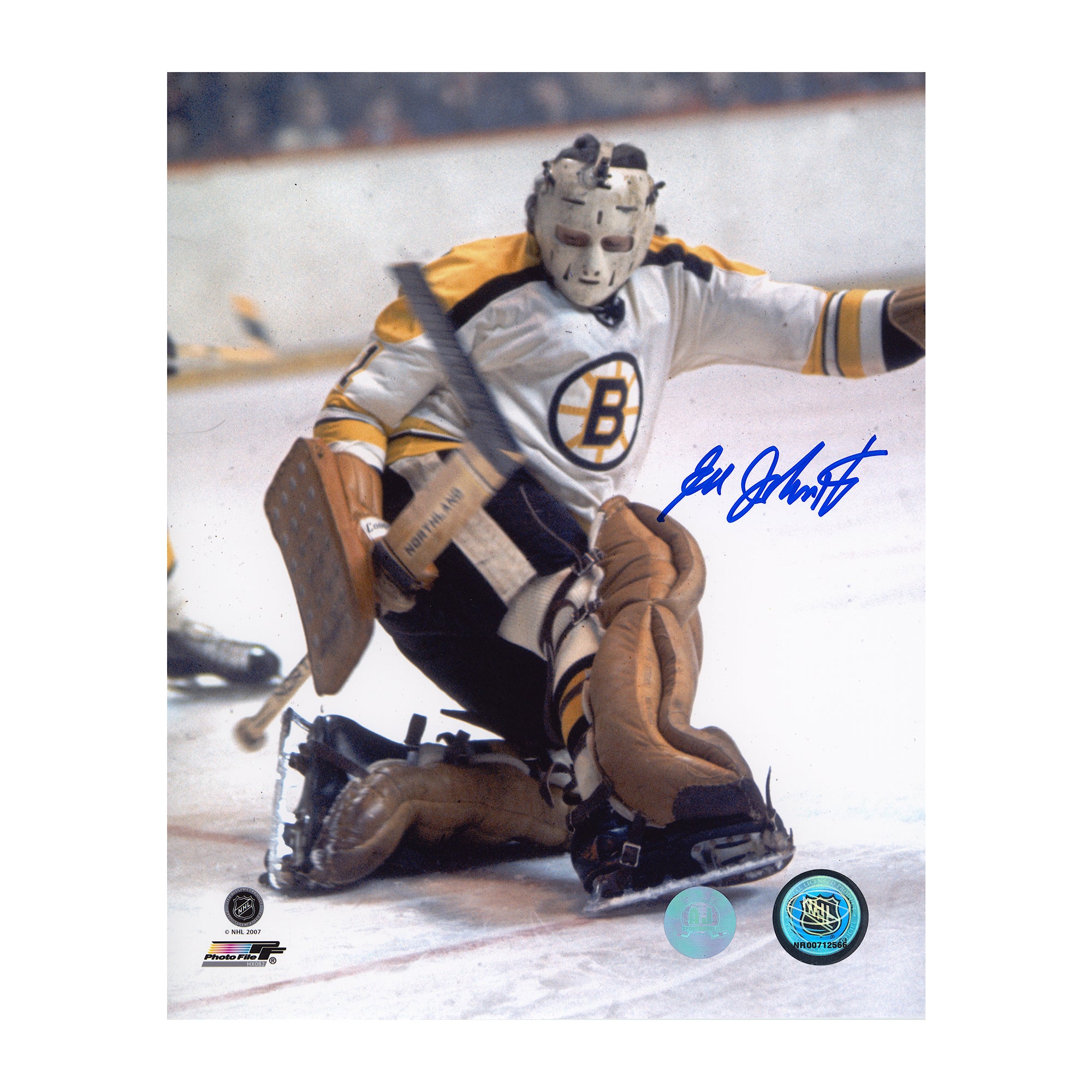 AJ Sports | Ed Johnston Autographed Boston Bruins 8x10 Photo