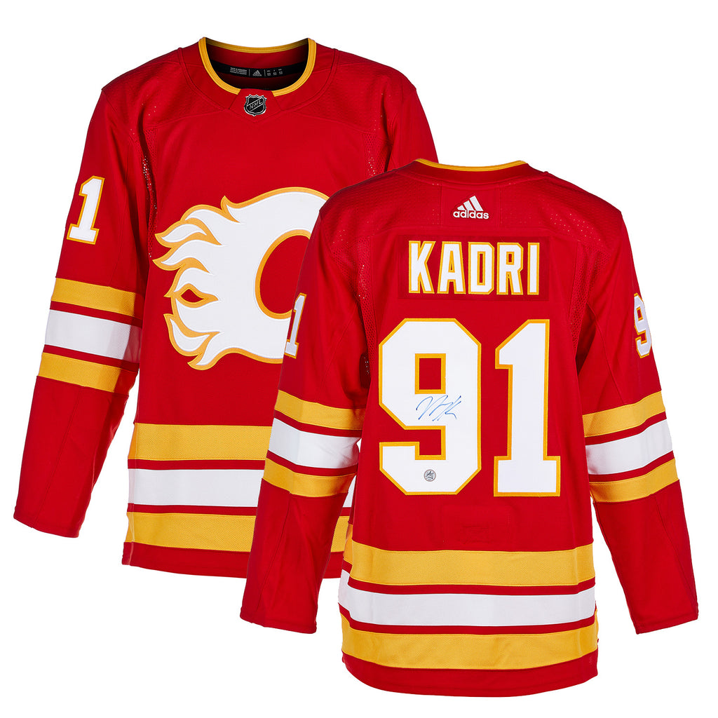 Nazem Kadri Calgary Flames Adidas Primegreen Authentic NHL Hockey Jersey - Home / XXXL/60