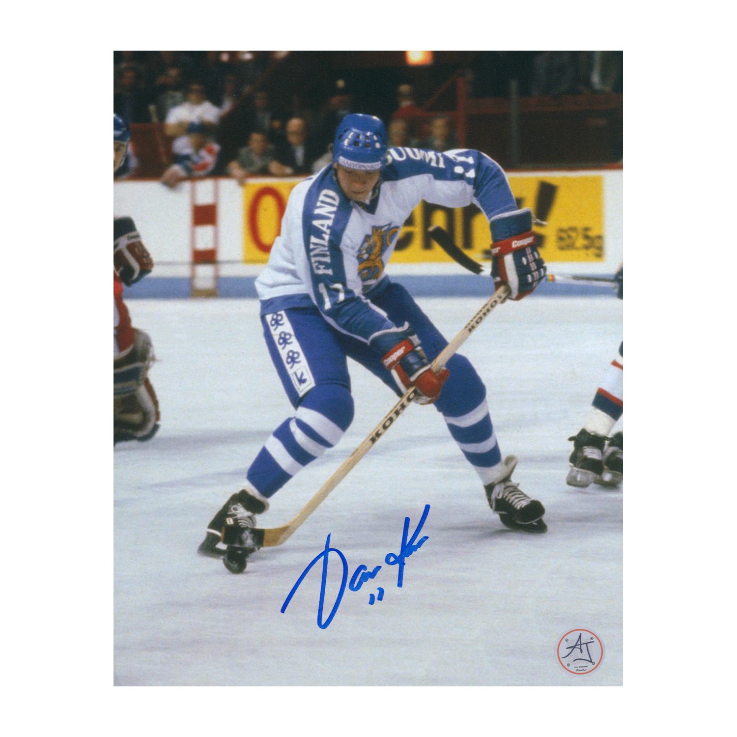 AJ Sports | Jari Kurri Signed Team Finland Hockey Canada Cup Tournament 8x10 Photo