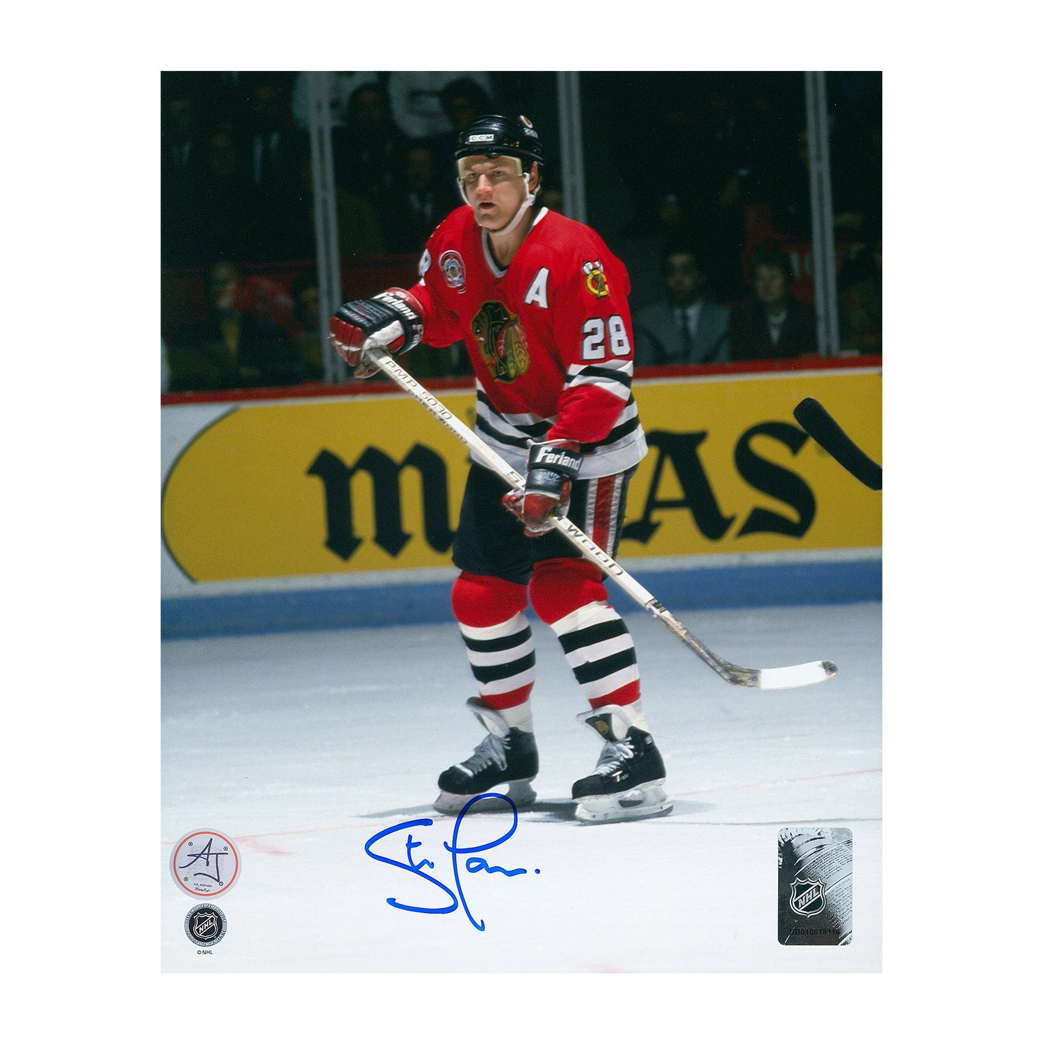 AJ Sports | Steve Larmer Signed Chicago Blackhawks 8x10 Photo