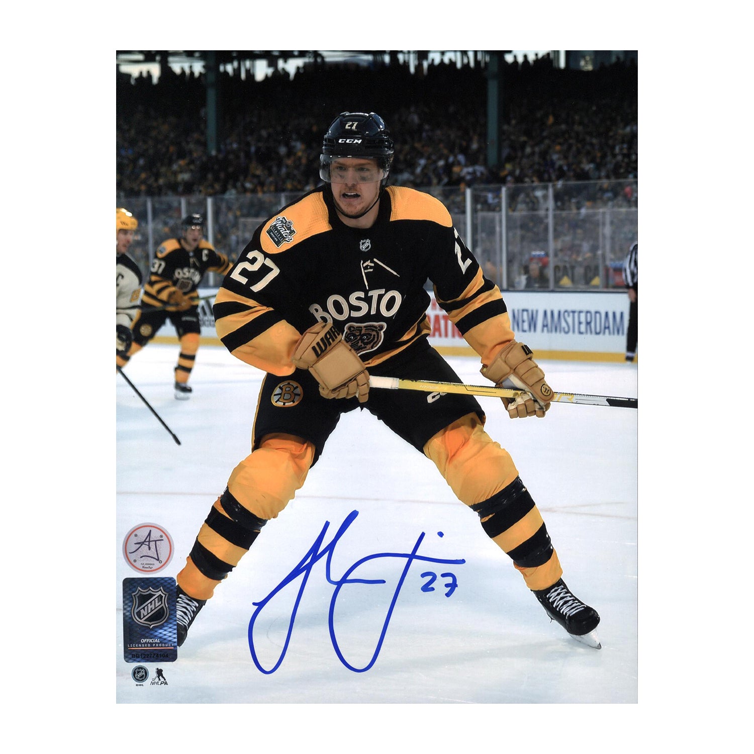 AJ Sports | Hampus Lindholm Signed Boston Bruins 8x10 Photo