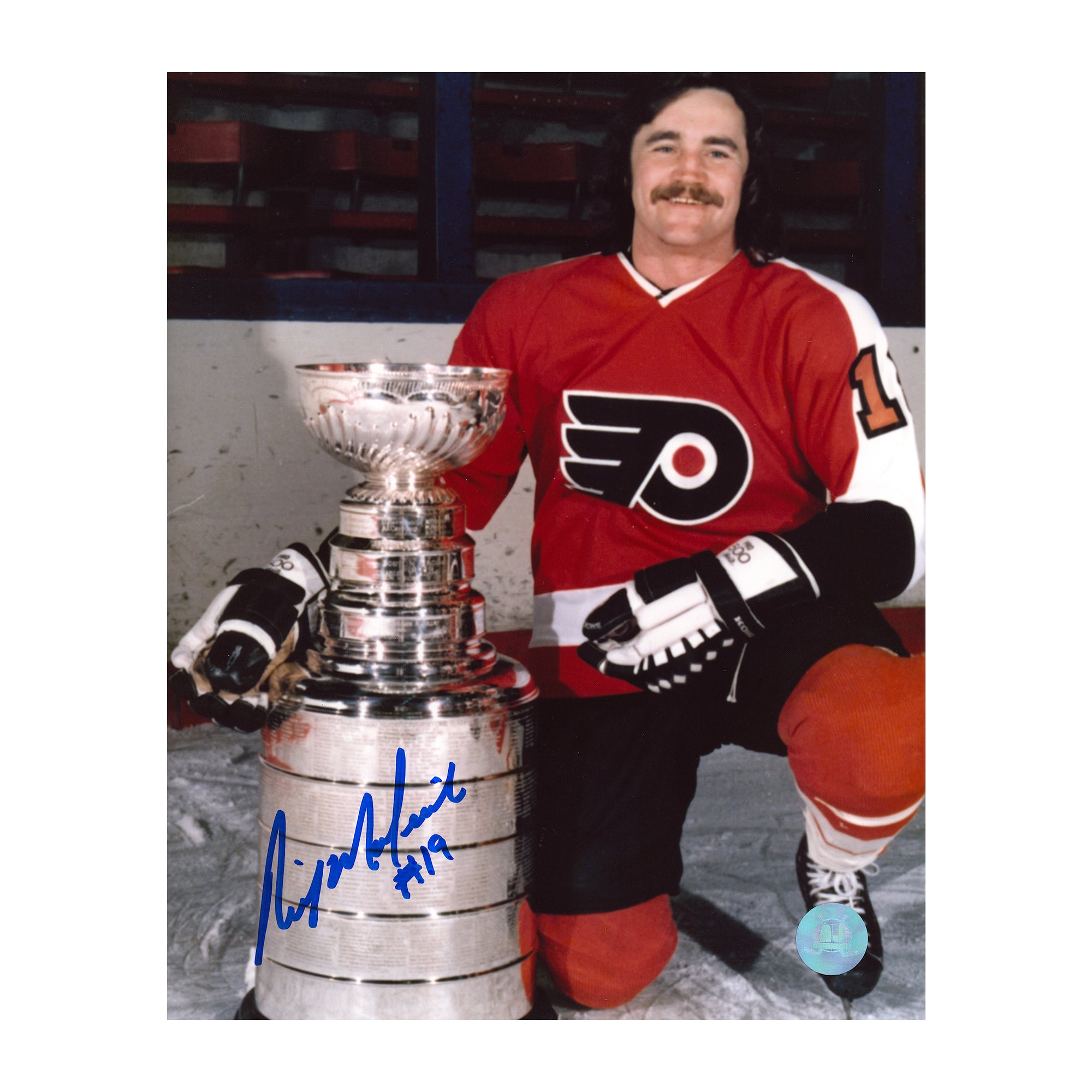 AJ Sports | Rick MacLeish Autographed Philadelphia Flyers Stanley Cup 8x10 Photo