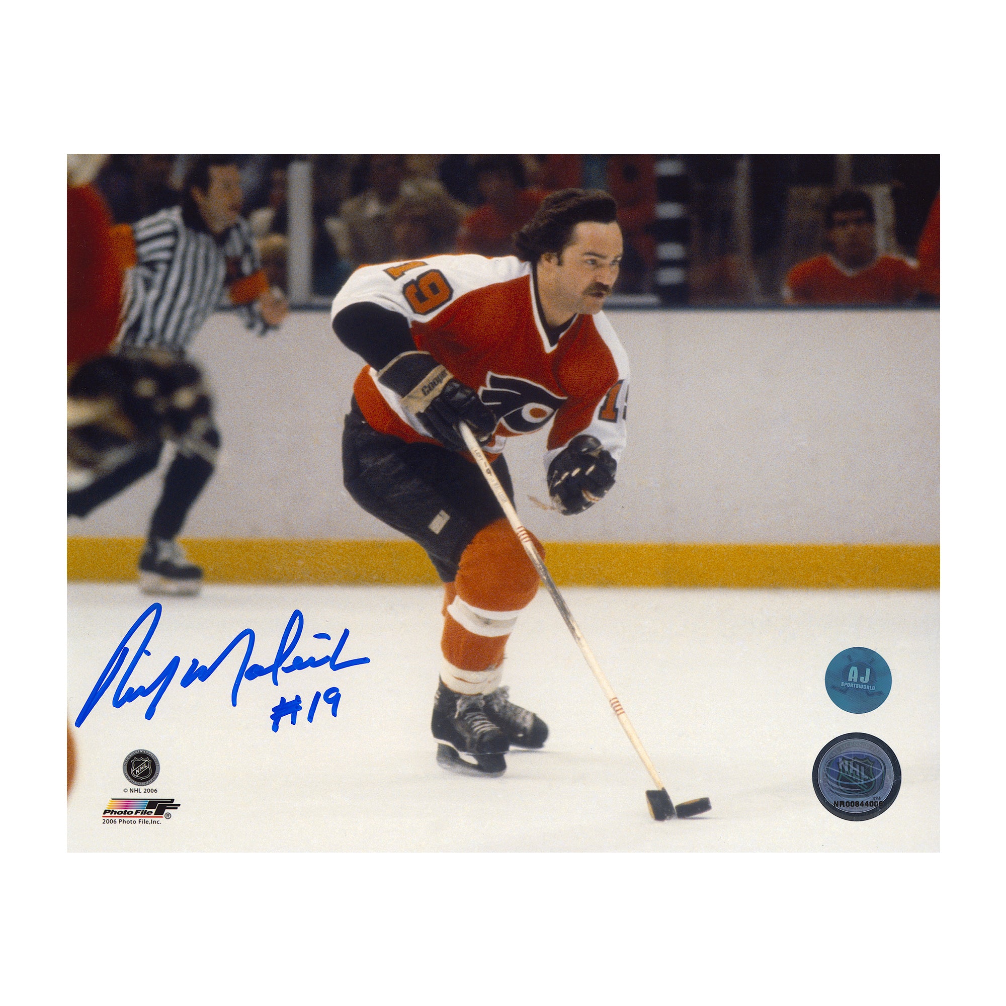 Rick MacLeish Signed 8x10 Philadelphia offers Flyers Hockey Photo