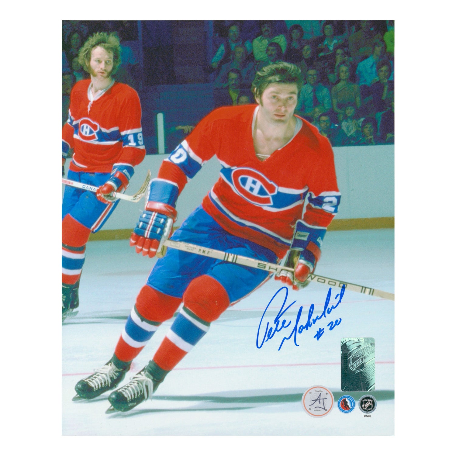 AJ Sports | Peter Mahovlich Signed Montreal Canadiens Playmaker 8x10 Photo