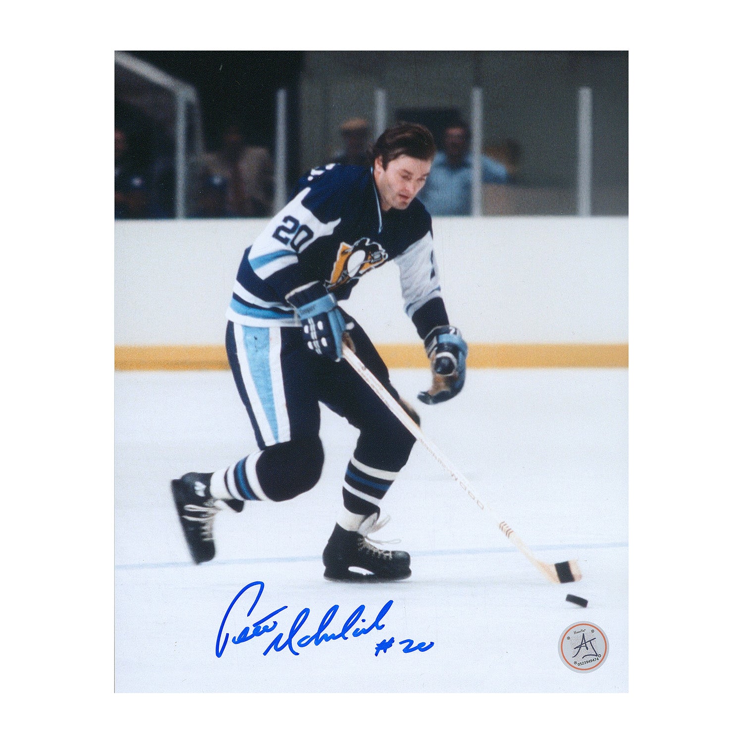 AJ Sports | Peter Mahovlich Signed Pittsburgh Penguins Classic Hockey 8x10 Photo