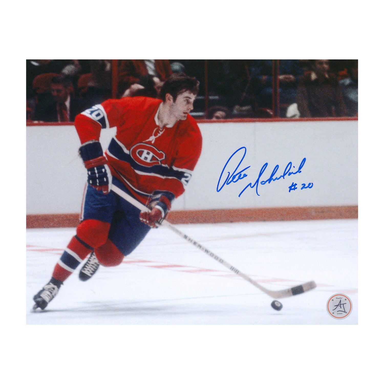 AJ Sports | Pete Mahovlich Autographed Montreal Canadiens Game Action 8x10 Photo