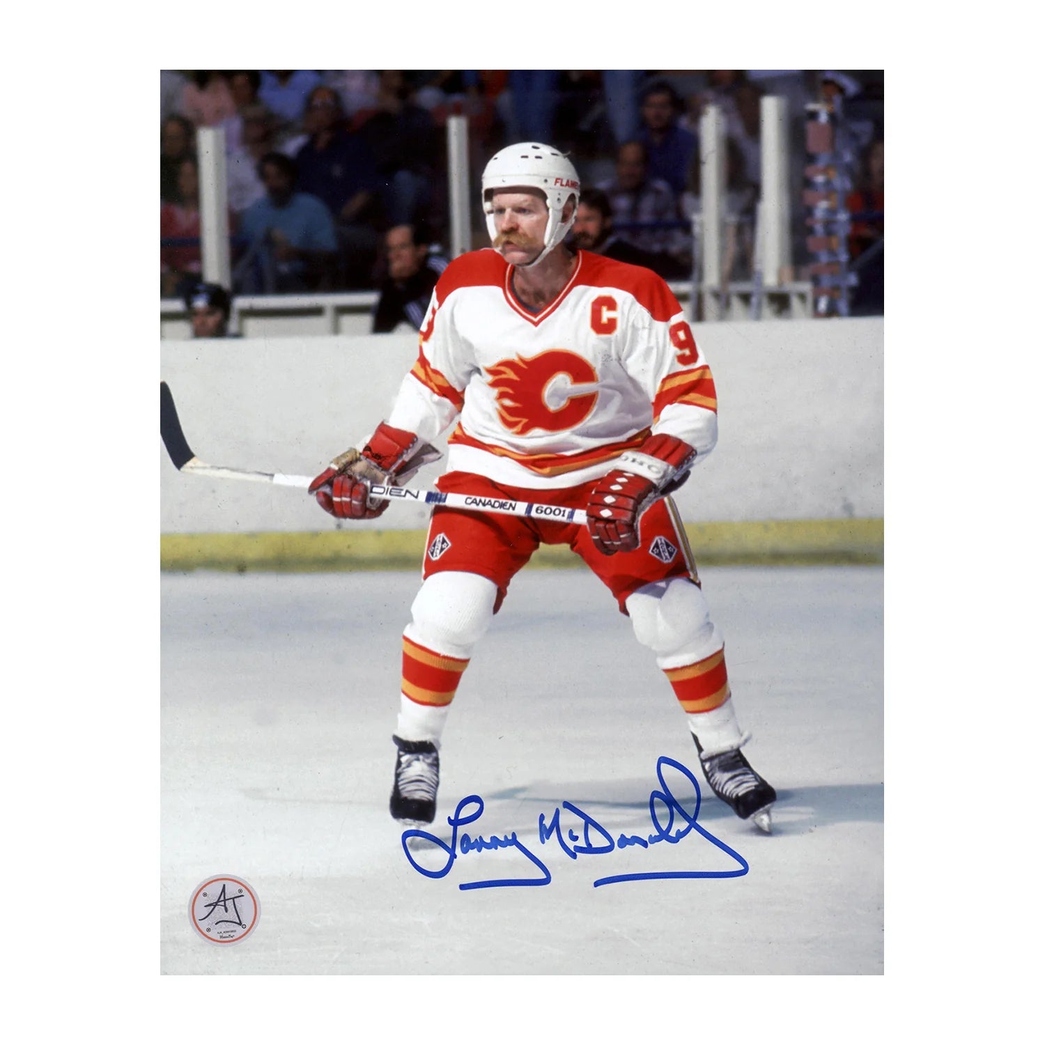 AJ Sports | Lanny McDonald Autographed Calgary Flames Home Ice 8x10 Photo