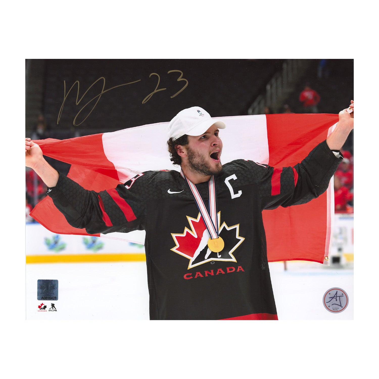 AJ Sports | Mason McTavish Signed Team Canada 8x10 Photo