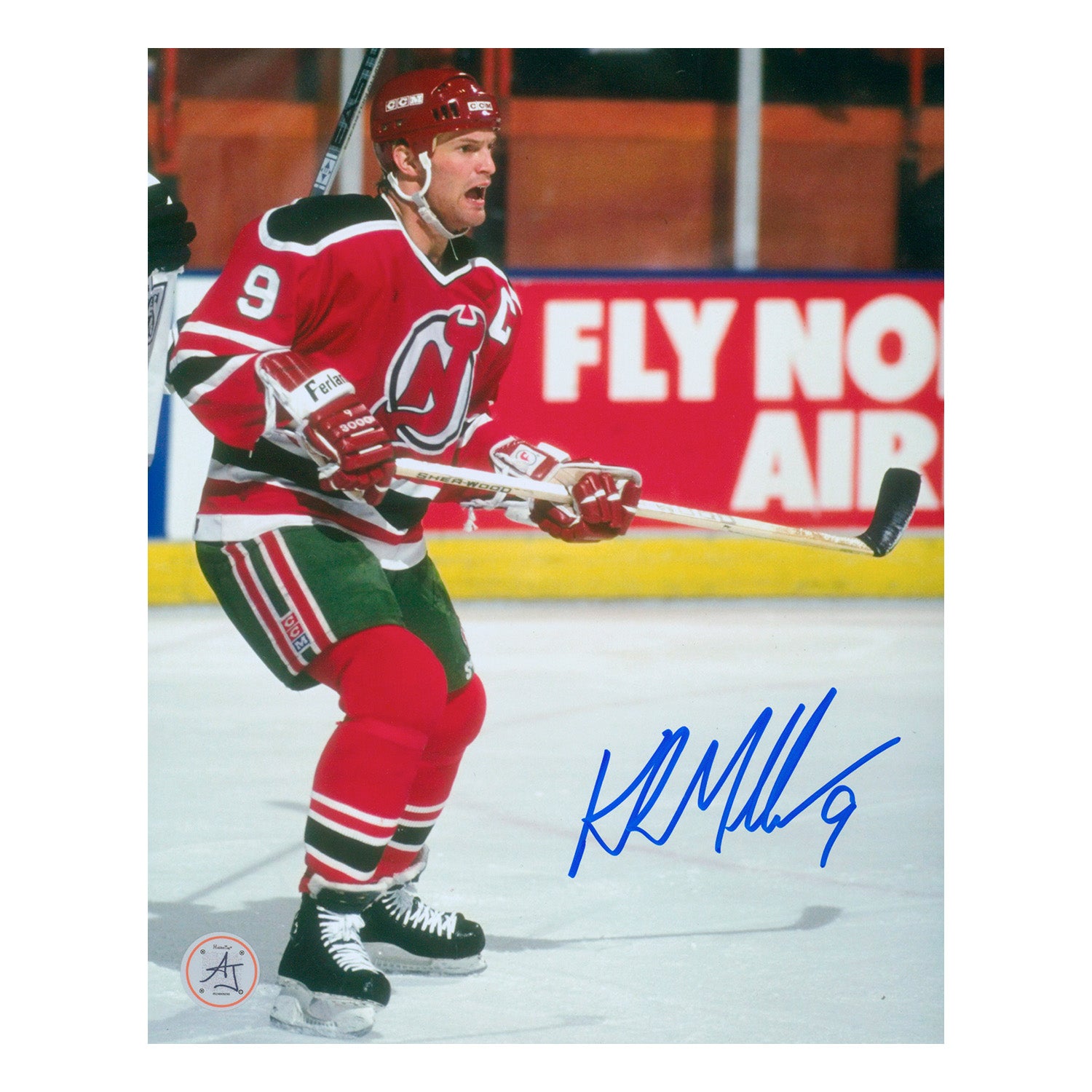 AJ Sports | Kirk Muller Autographed New Jersey Devils Game Action 8x10 Photo