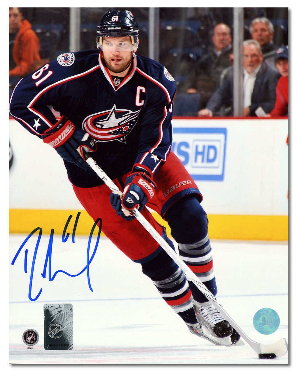 AJ Sports | Rick Nash Autographed Columbus Blue Jackets 8x10 Photo