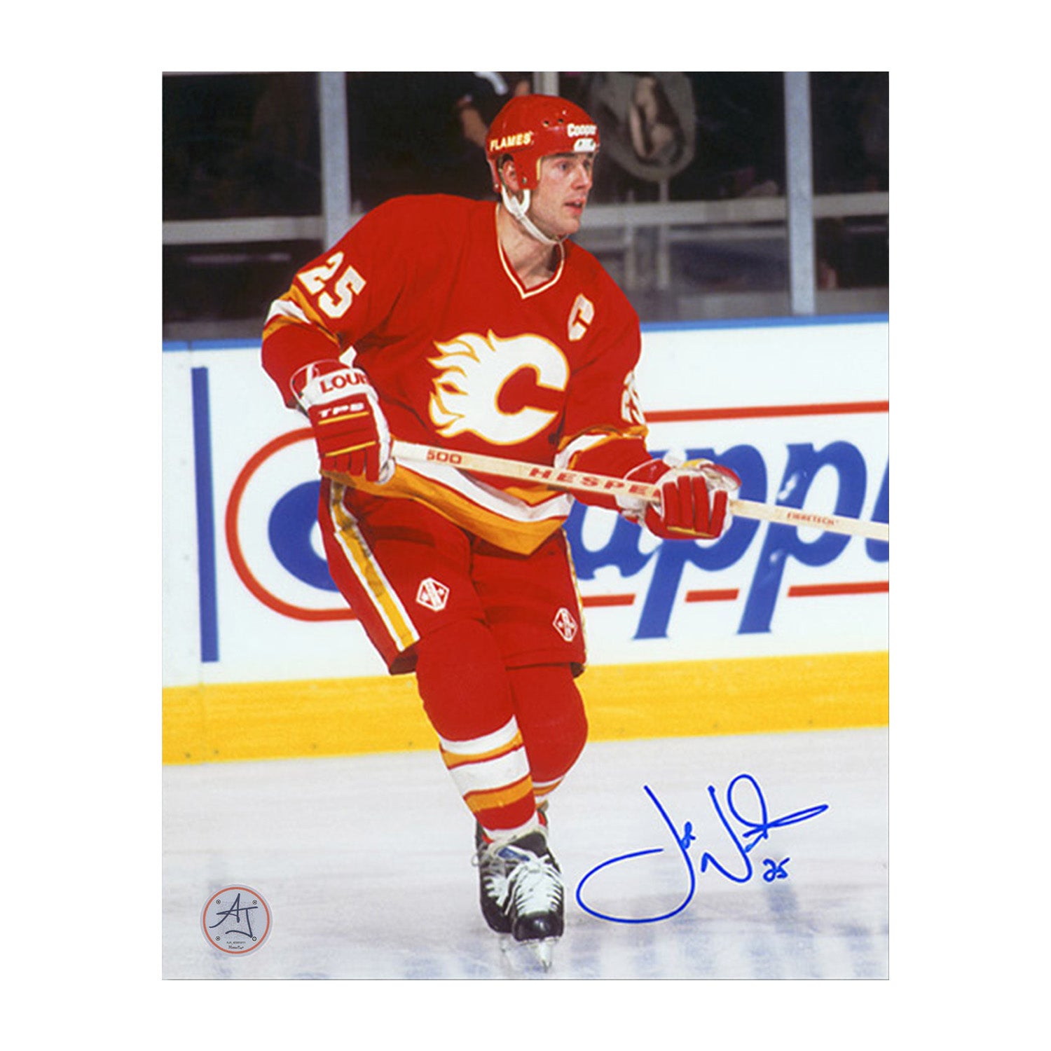 AJ Sports | Joe Nieuwendyk Autographed Calgary Flames Captain 8x10 Photo