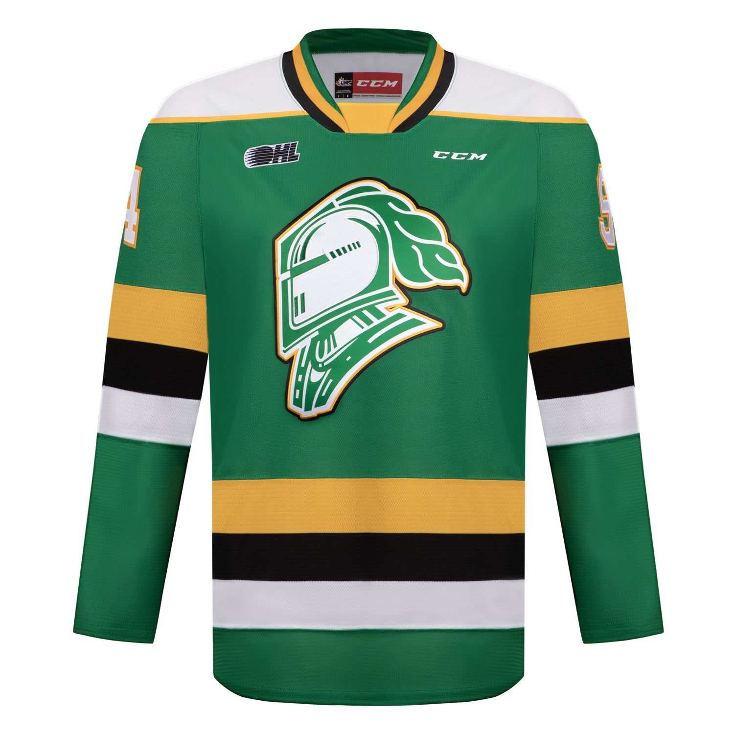 AJ Sports Corey Perry Autographed London Knights Green CCM CHL Jersey