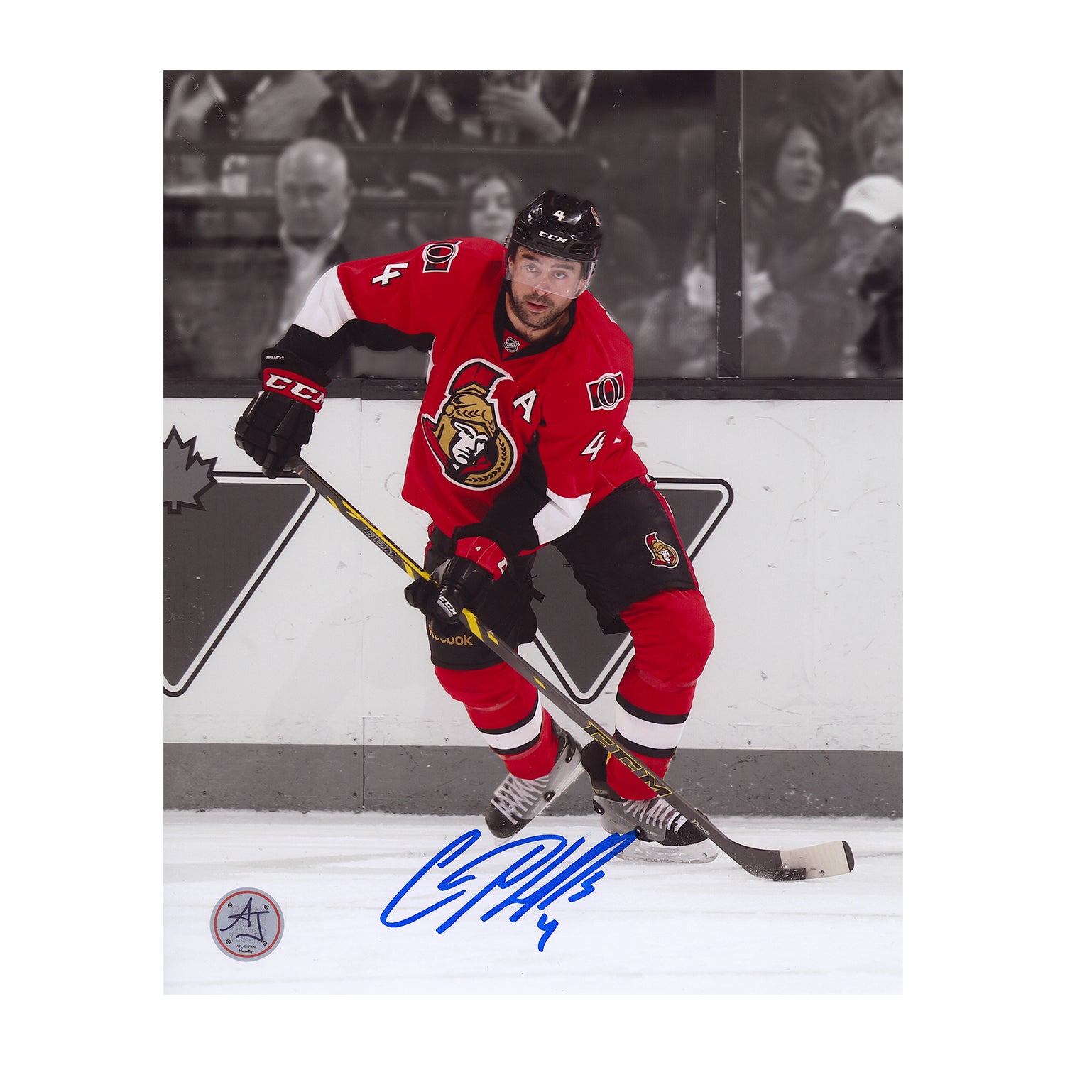 AJ Sports | Chris Phillips Autographed Ottawa Senators 8x10 Photo