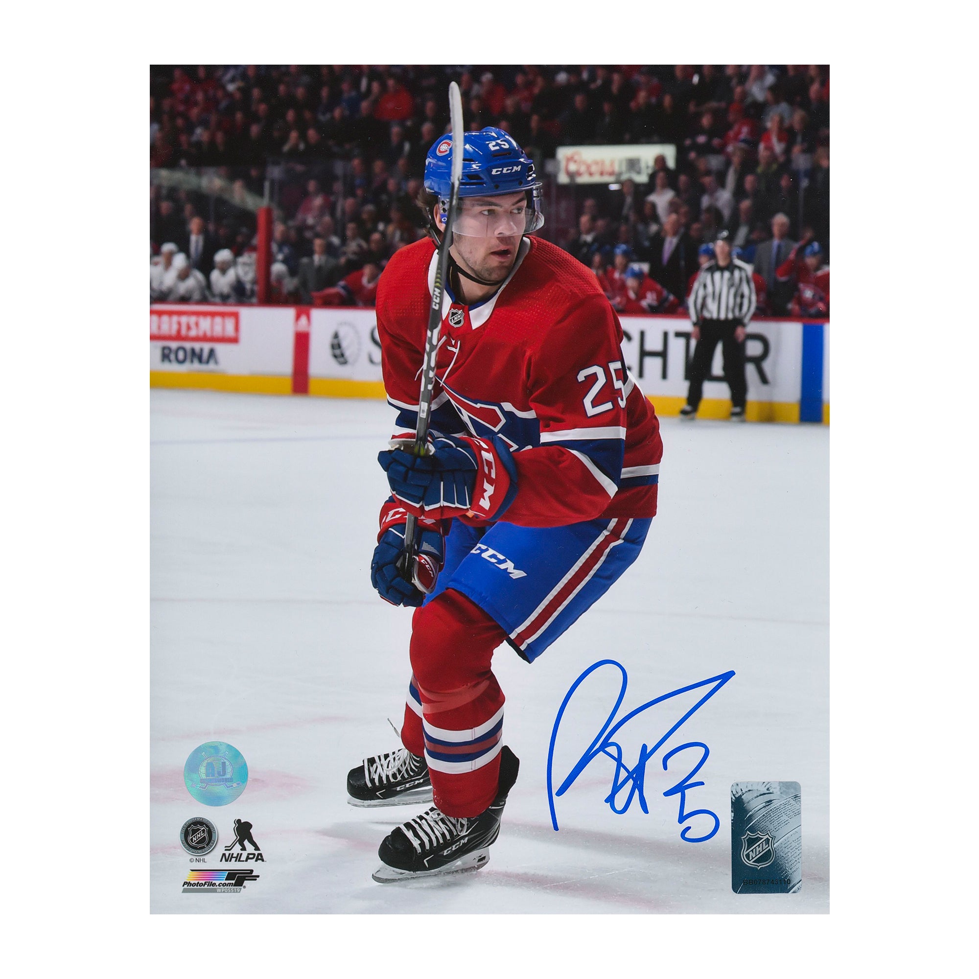 AJ Sports | Ryan Poehling Autographed Montreal Canadiens 8x10 Photo