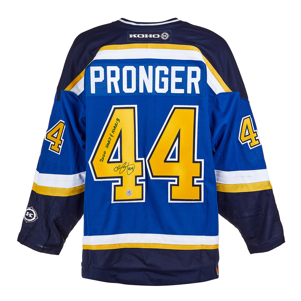 Chris Pronger Autographed Custom Jersey W/PROOF, Picture of Chris Signing  For Us, Stanley Cup Champion, Hall of Fame, PSA/DNA Authenticated at  's Sports Collectibles Store