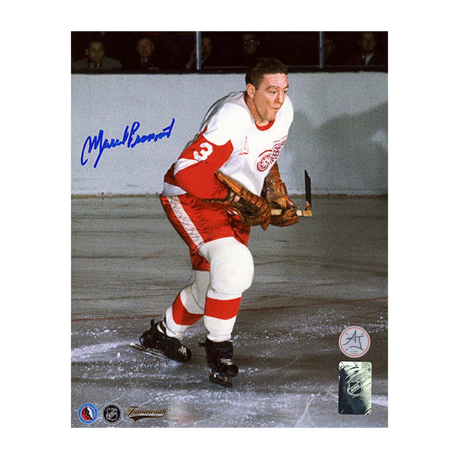 AJ Sports | Marcel Pronovost Signed Detroit Red Wings Game Action 8x10 Photo