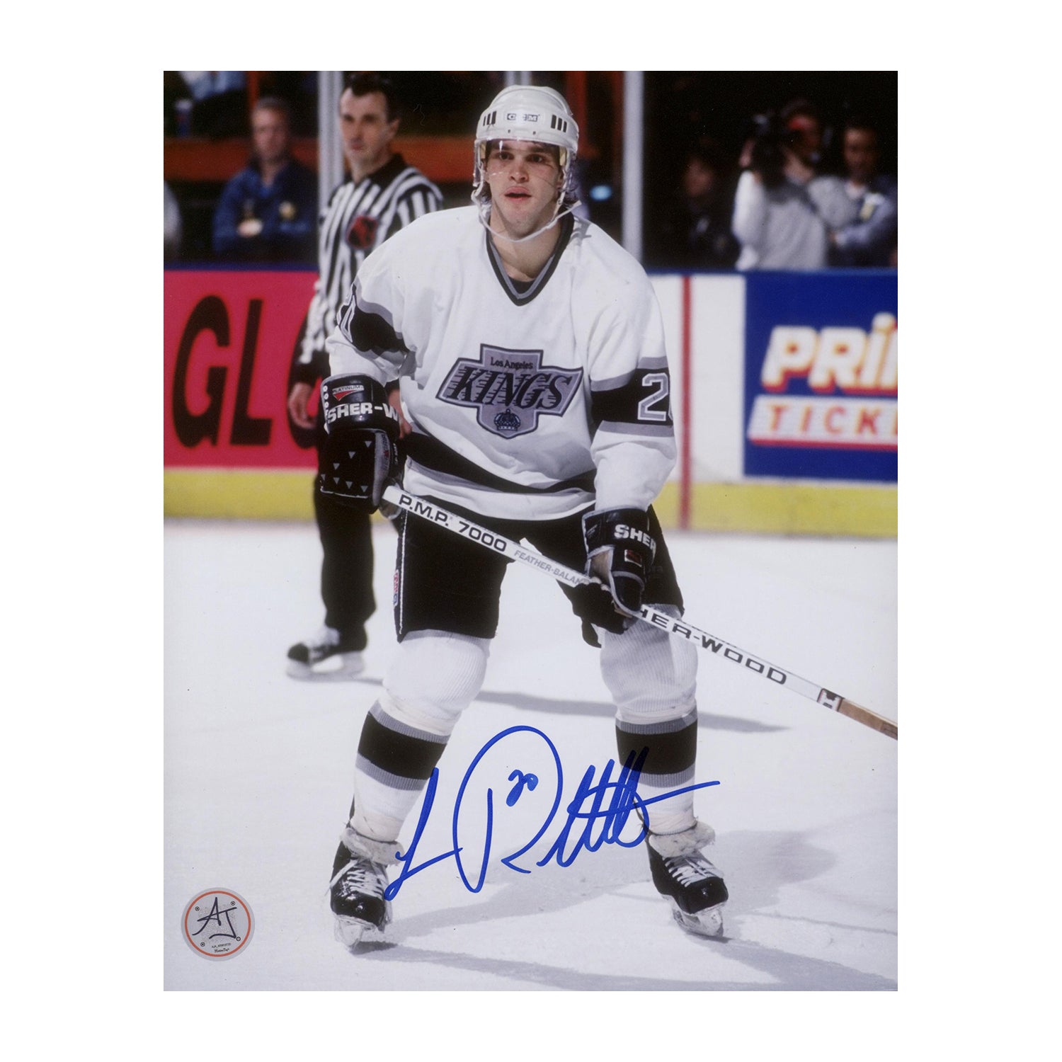 AJ Sports | Luc Robitaille Signed Los Angeles Kings Game Action 8x10 Photo