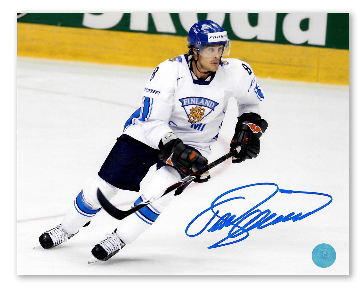 AJ Sports | Teemu Selanne Autographed Team Finland 8x10 Photo