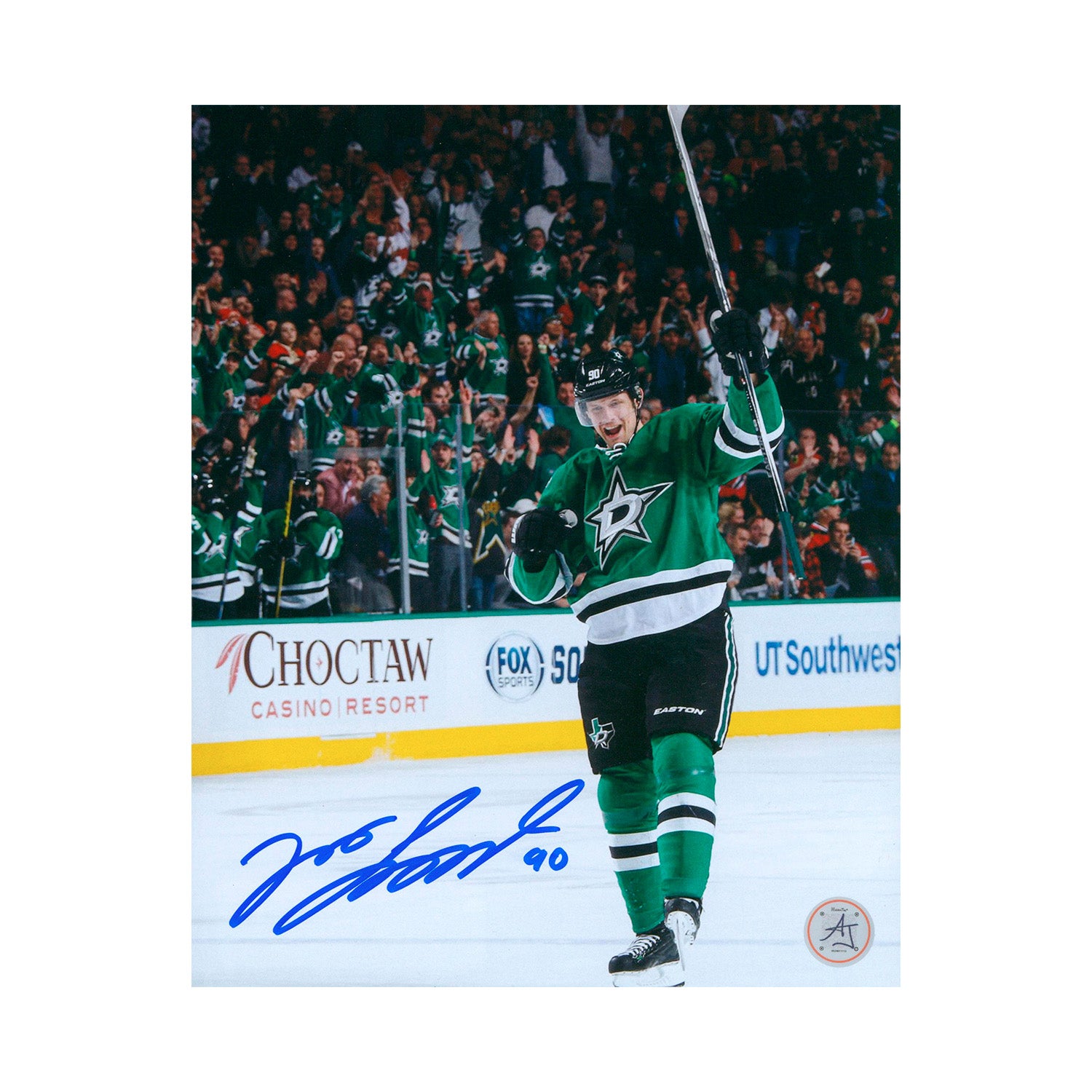 AJ Sports | Jason Spezza Signed Dallas Stars Goal Celebration 8x10 Photo