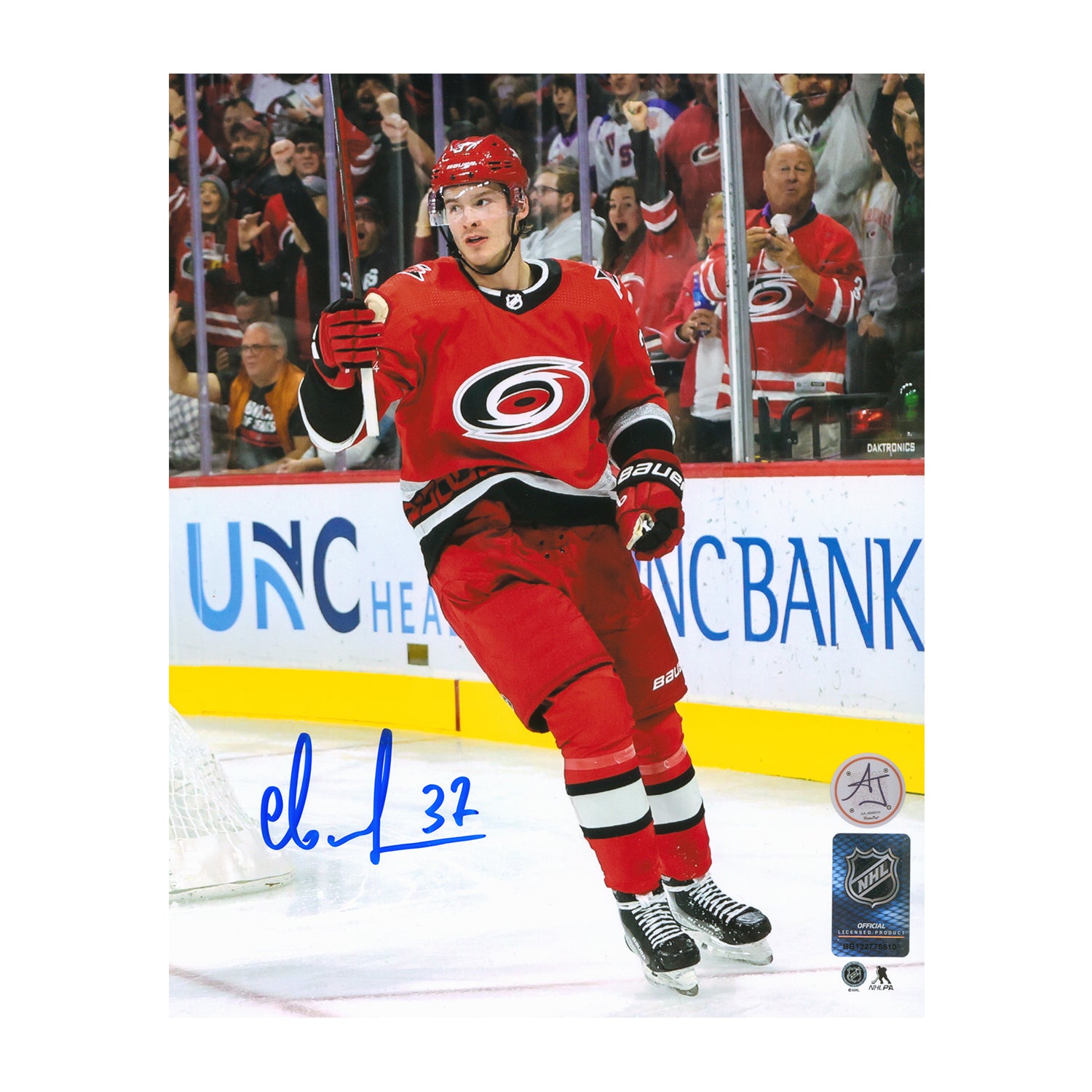 AJ Sports | Andrei Svechnikov Signed Carolina Hurricanes Goal Celebration 8x10 Photo