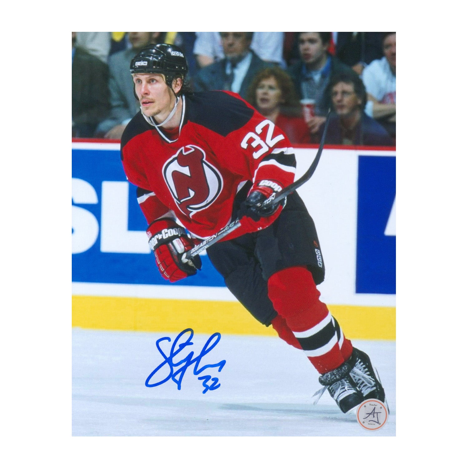 AJ Sports | Steve Thomas Autographed New Jersey Devils Game Action 8x10 Photo