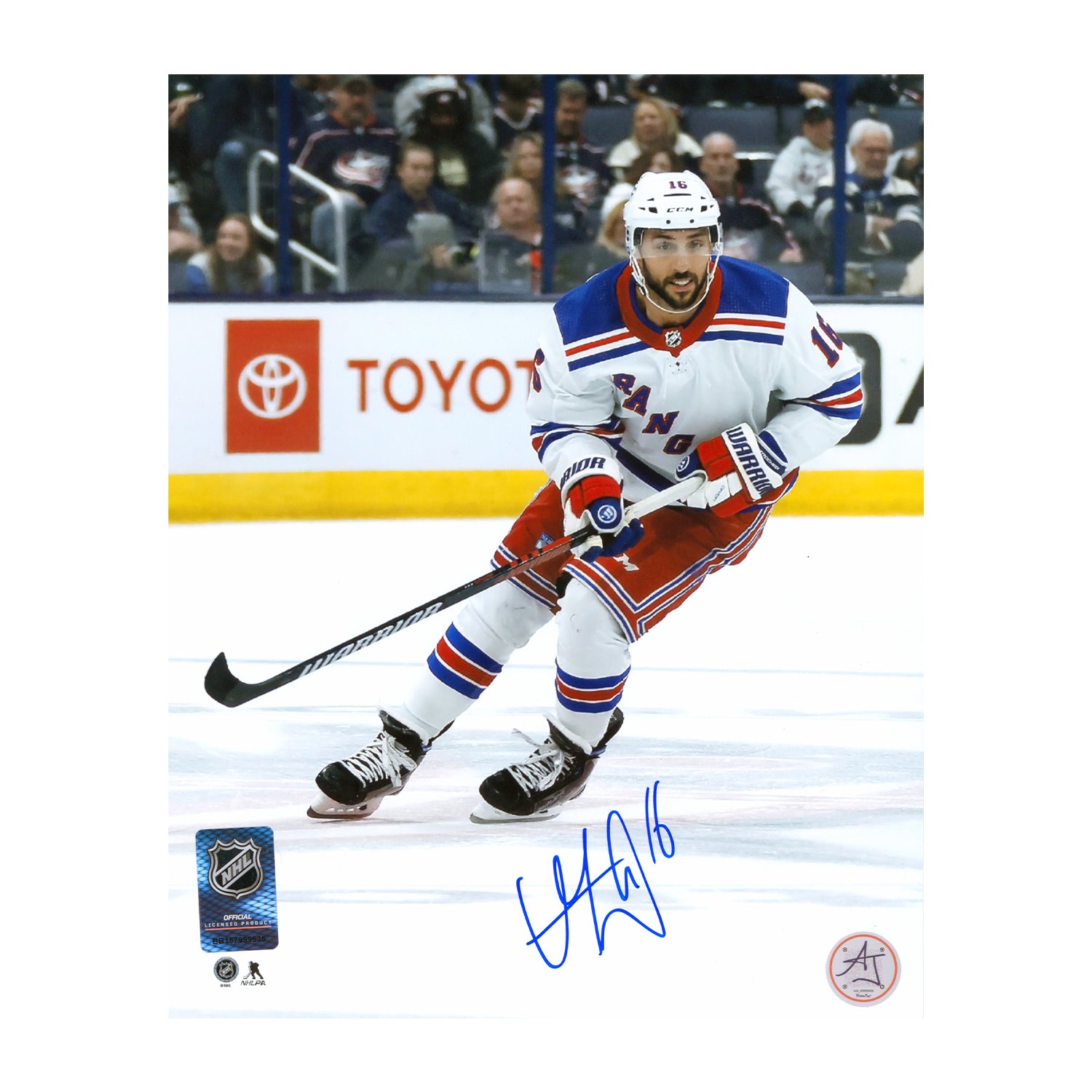 AJ Sports | Vincent Trocheck Signed New York Rangers Road Trip 8x10 Photo