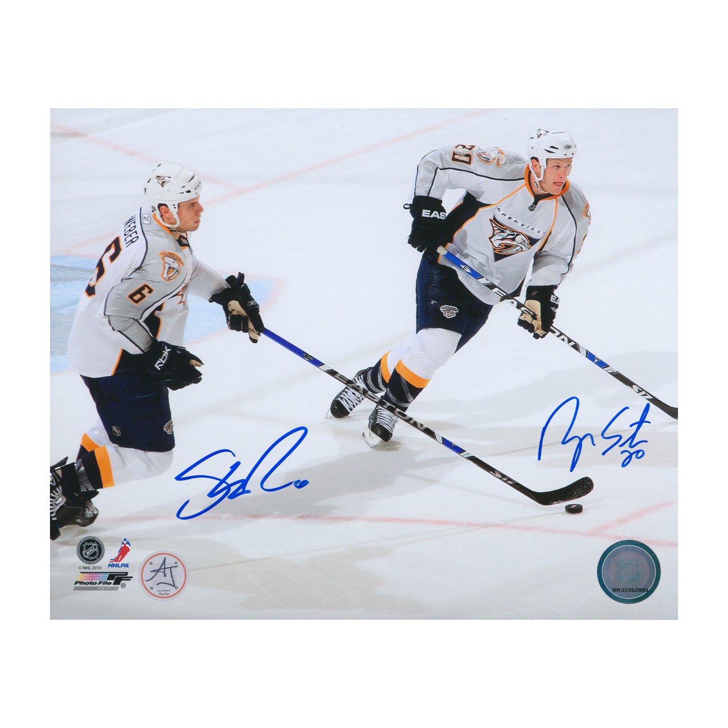 AJ Sports | Shea Weber & Ryan Suter Dual Signed Nashville Predators 8x10 Photo