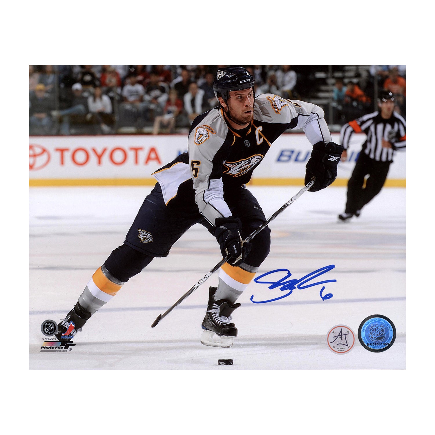 AJ Sports | Shea Weber Signed Nashville Predators Captain 8x10 Photo